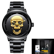 Load image into Gallery viewer, Trendy novelty: Magnificent luxury watch with skull motif. Different colors and models

