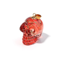 Load image into Gallery viewer, Nouveauté superbe pendentif tête de mort / crâne en verre. Différentes couleurs
