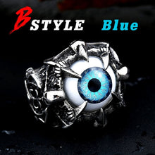 Load image into Gallery viewer, Trendy gothic eyeball eye ring. Different colors available
