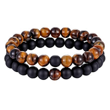 Load image into Gallery viewer, Set of 2 natural stone bracelets. Different colors. Perfect gift
