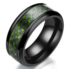 Load image into Gallery viewer, Superb ring in carbon fiber and stainless steel. Different models and colors

