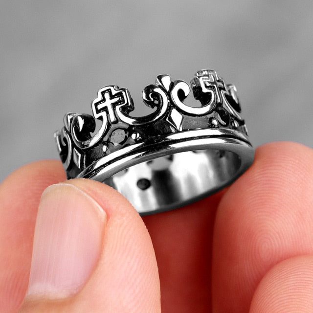 Royal Crown Ring in stainless steel