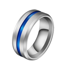 Load image into Gallery viewer, Beautiful trendy ring / alliance for Men. Stainless steel. 3 colors available
