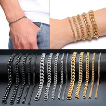 Load image into Gallery viewer, Minimalist trendy chain for men different models and colors

