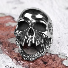 Load image into Gallery viewer, Stainless Steel Devil Skull Ring
