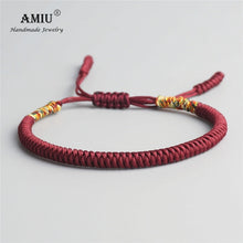 Load image into Gallery viewer, Tibetan Bracelet for Men and Women. 39 colors available
