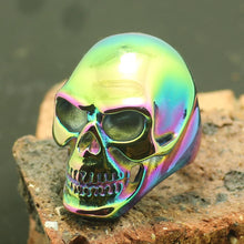 Load image into Gallery viewer, New design: Stainless steel skull ring. Different colors
